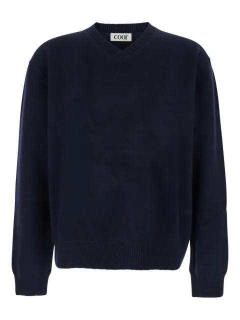 COOR V-neck ribbed sweater