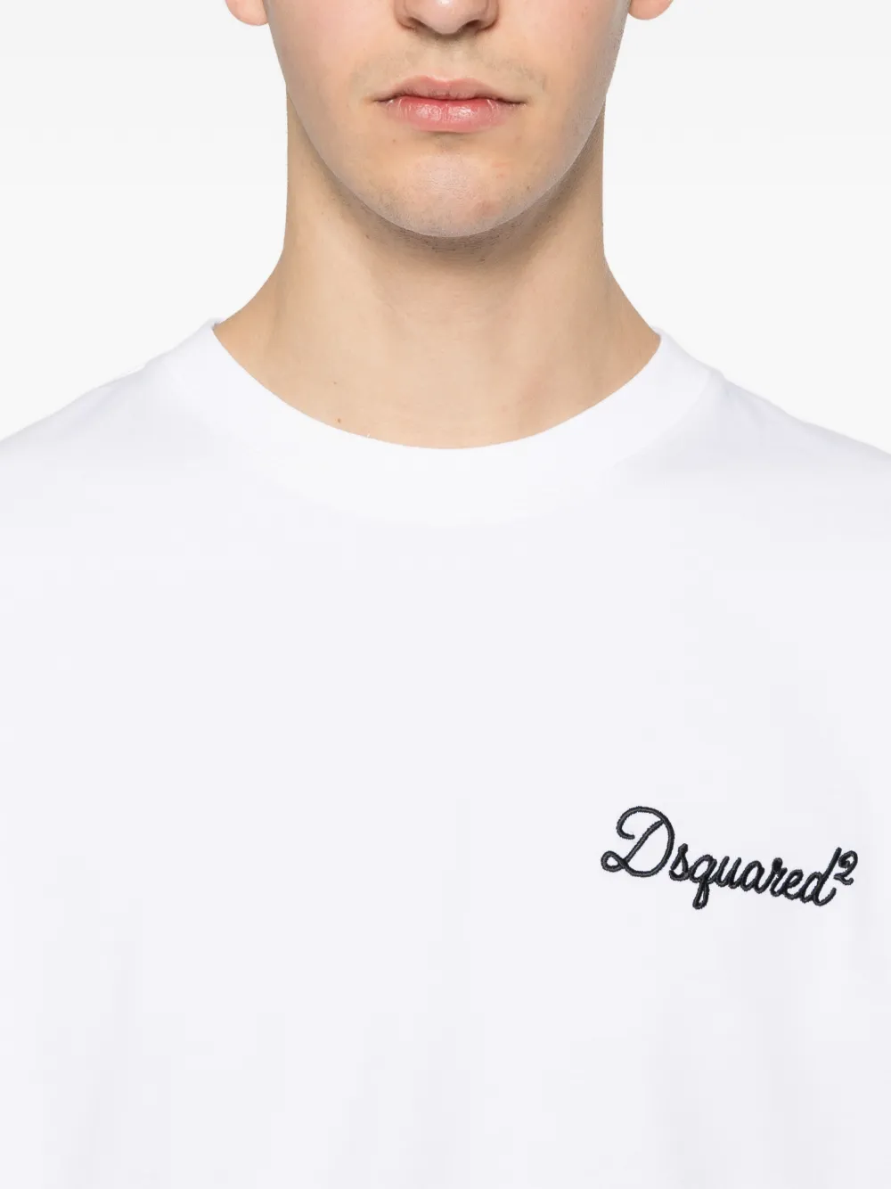 DSQUARED2 T-shirt met logo Wit
