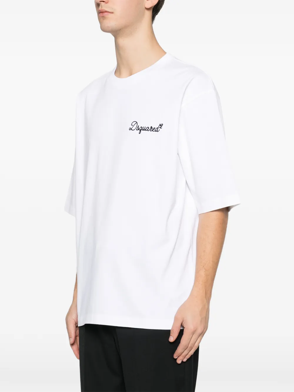 DSQUARED2 T-shirt met logo Wit
