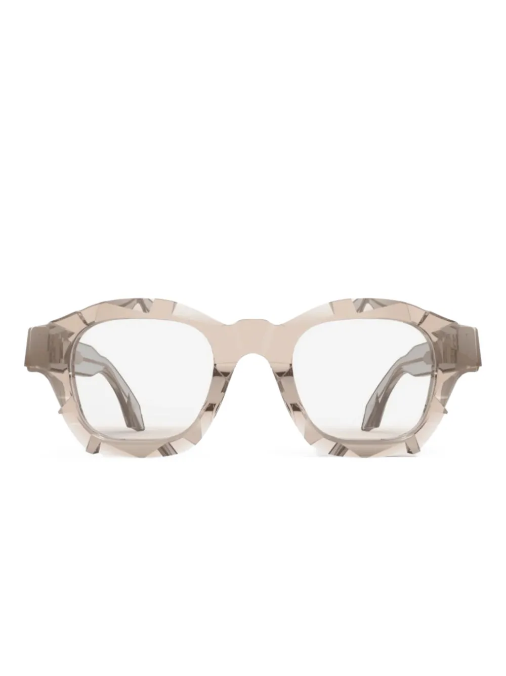 pugnale Shine geometric-frame glasses | Neutrals | Image 1