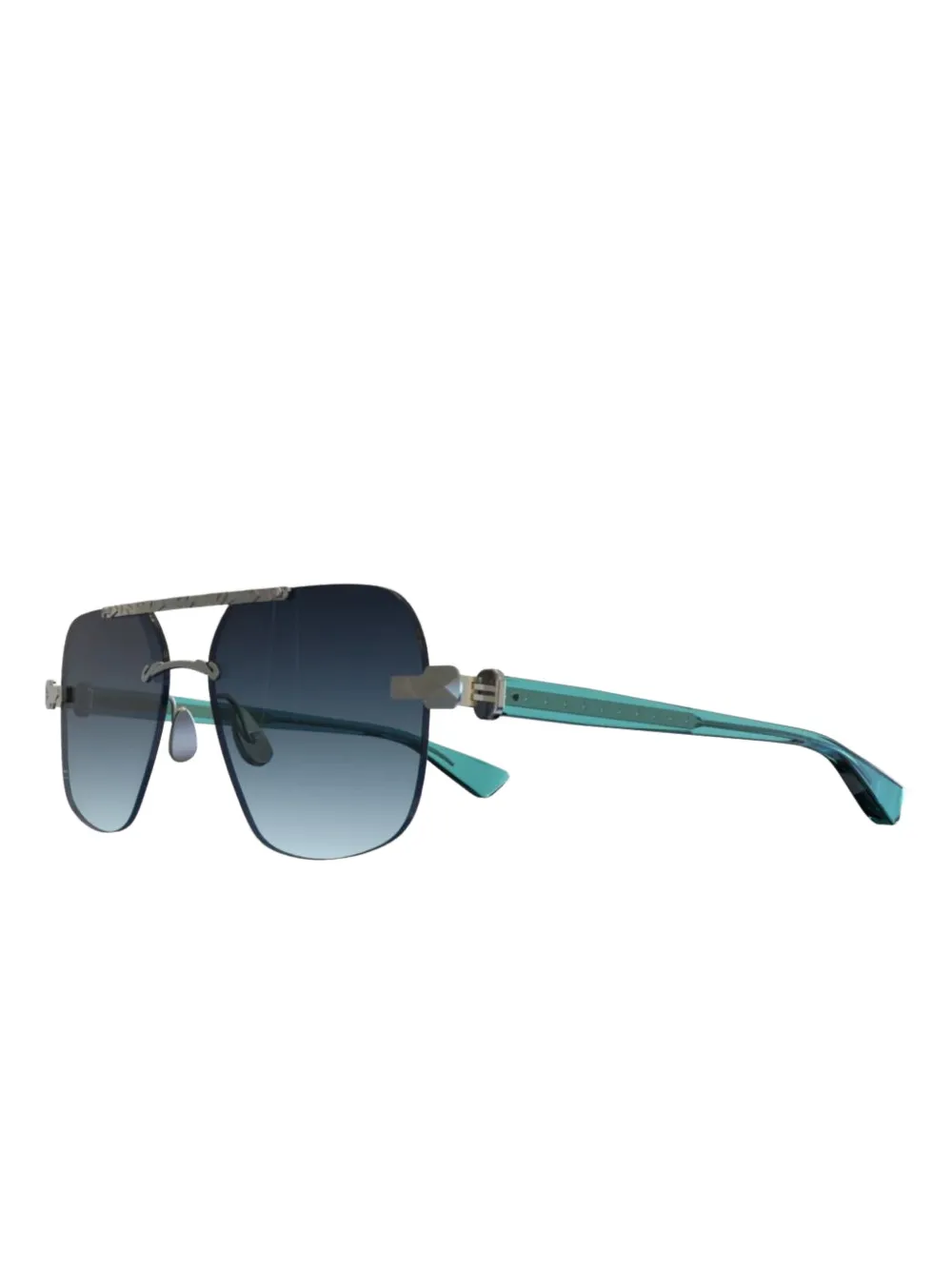 Pugnale Eyes geometric sunglasses - Blauw
