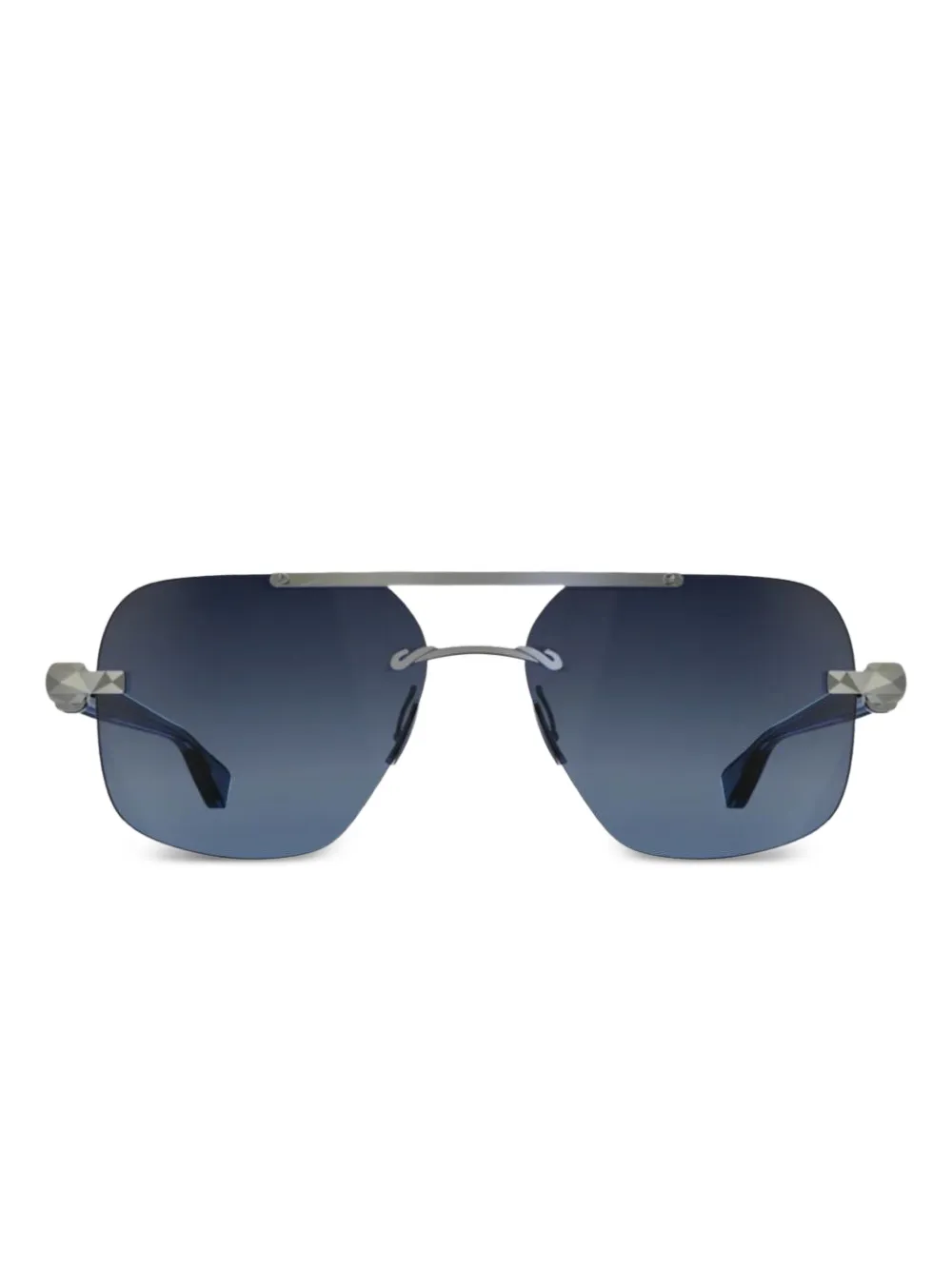pugnale Eyes geometric sunglasses - Blu