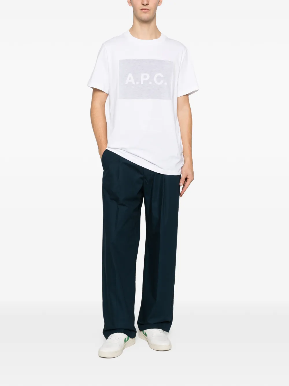 A.P.C. rectangular-shape-logo T-shirt | Playeras | Image 2