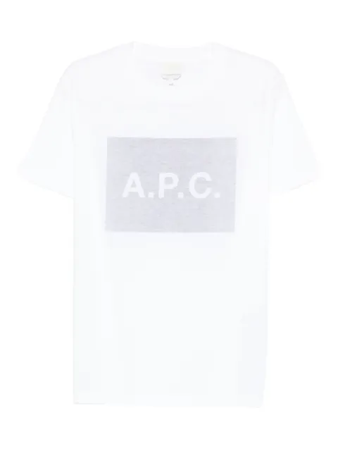 A.P.C. rectangular-shape-logo T-shirt
