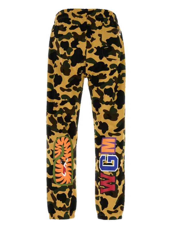 A BATHING APE® カモフラージュ トラックパンツ | イエロー | FARFETCH JP