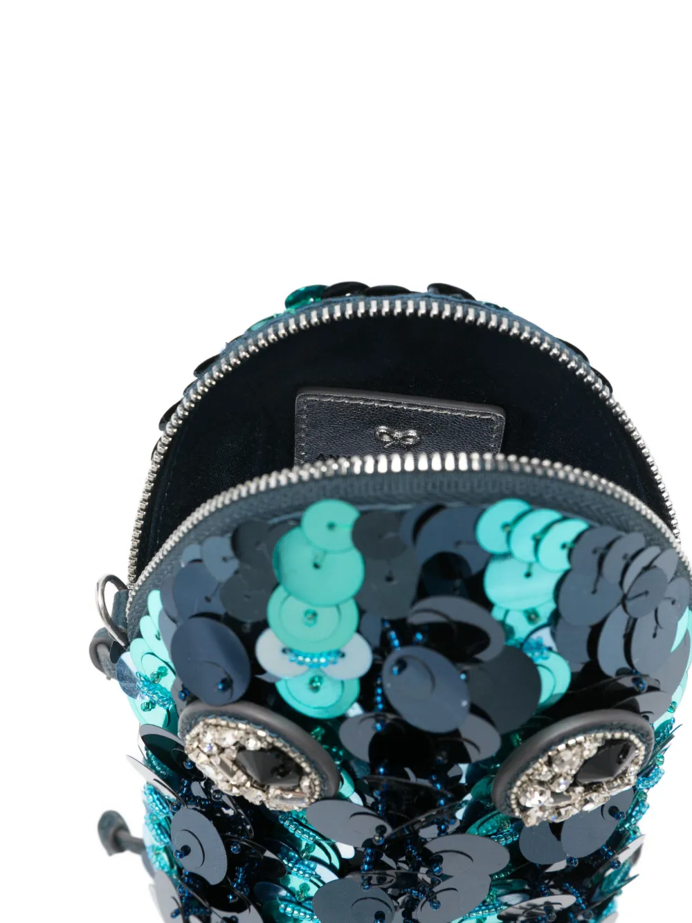 Anya Hindmarch Clutch met pailletten Blauw