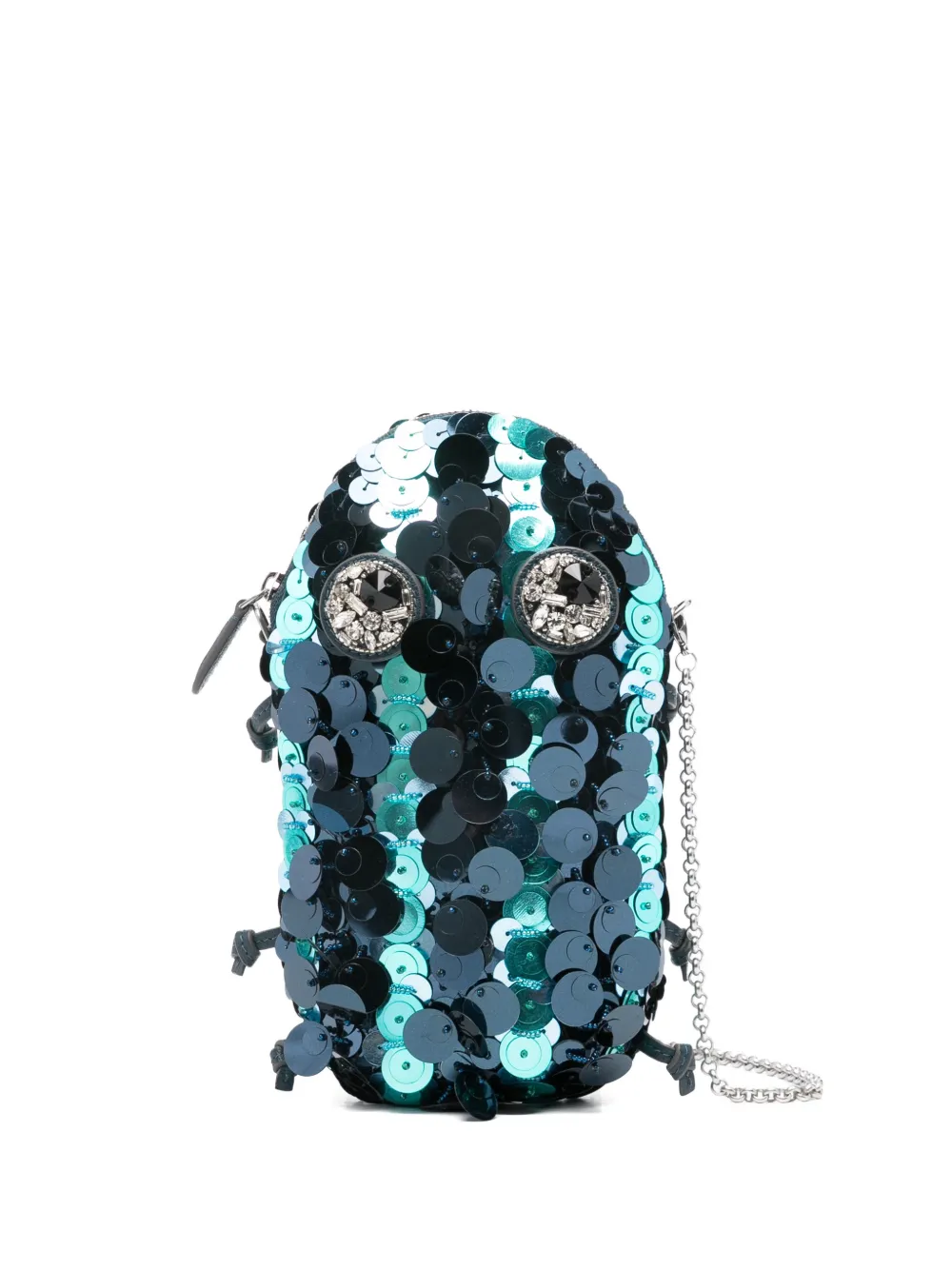 Anya Hindmarch sequin embellished clutch bag - Blu