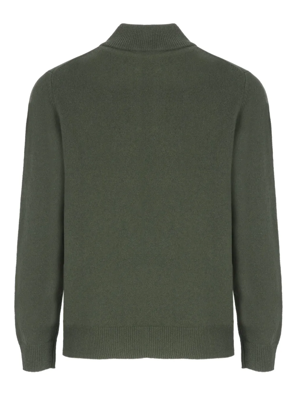 MC2 Saint Barth zip-neck lambswool sweater - Groen