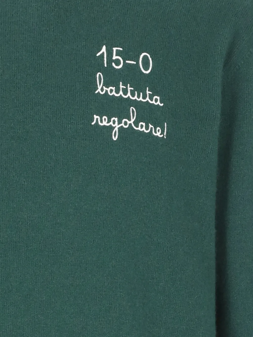  Mc2 Saint Barth Embroidery Crew-neck Sweater - Green 
