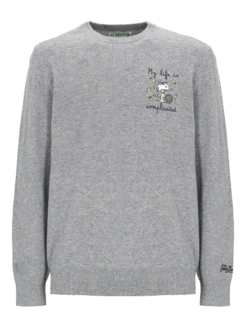 MC2 Saint Barth x Peanuts Snoopy embroidered sweater