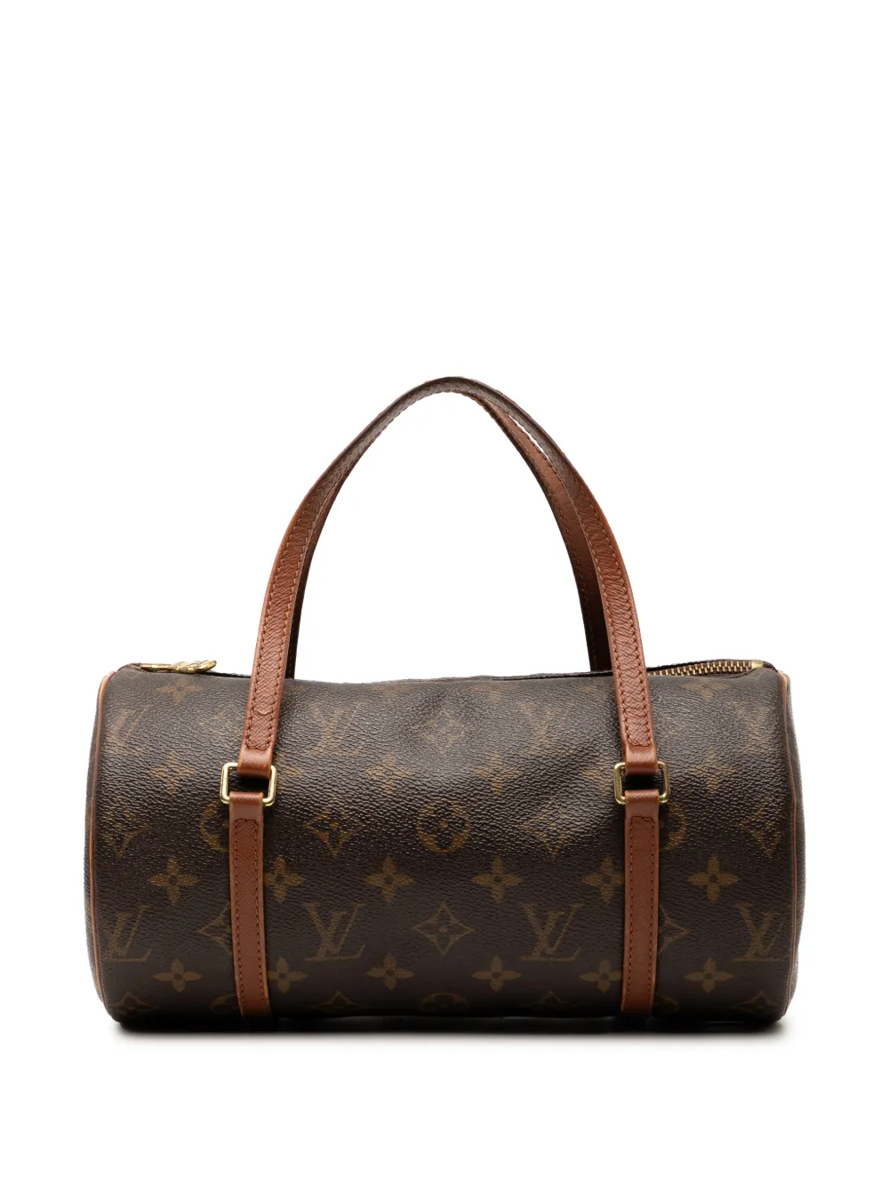 Pre-owned Louis Vuitton 1998 Monogram Papillon 26 Handbag In Brown