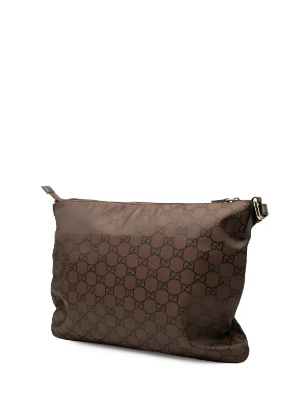 Gucci Pre-Owned 2000-2015 GG ナイロン ショルダーバッグ | ブラウン