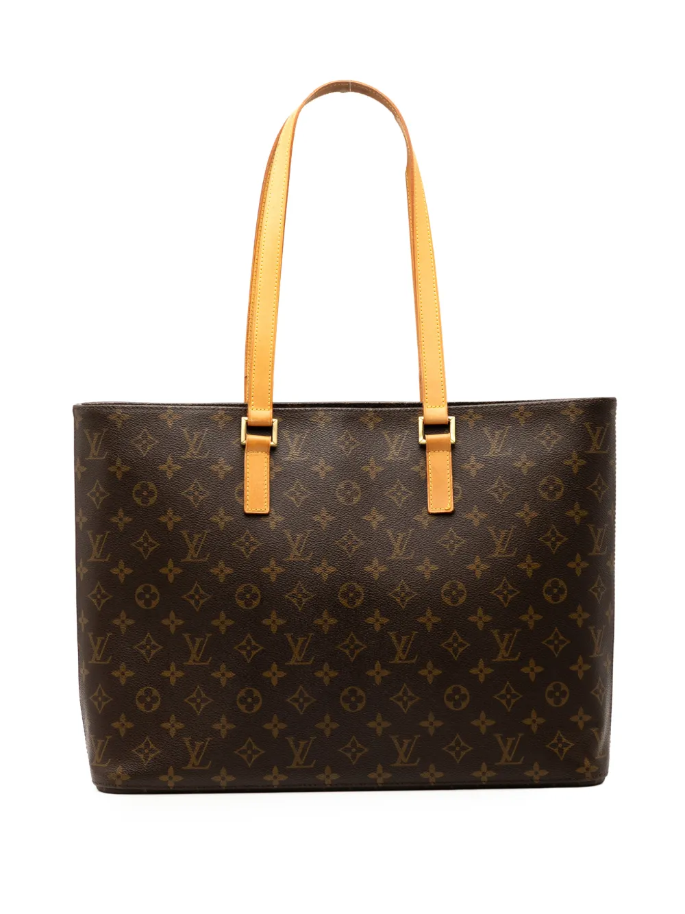 Pre-owned Louis Vuitton 2000 Monogram Luco Tote Bag In Brown