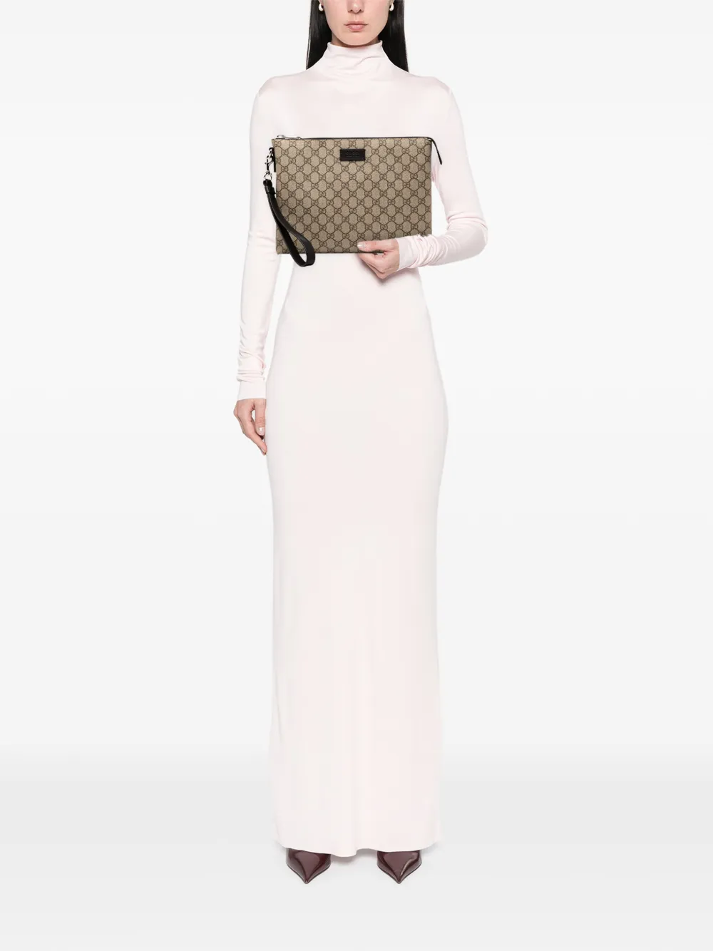 Gucci Pre-Owned 2000-2015 GG Supreme clutch bag | Pre-Owned | Image 2