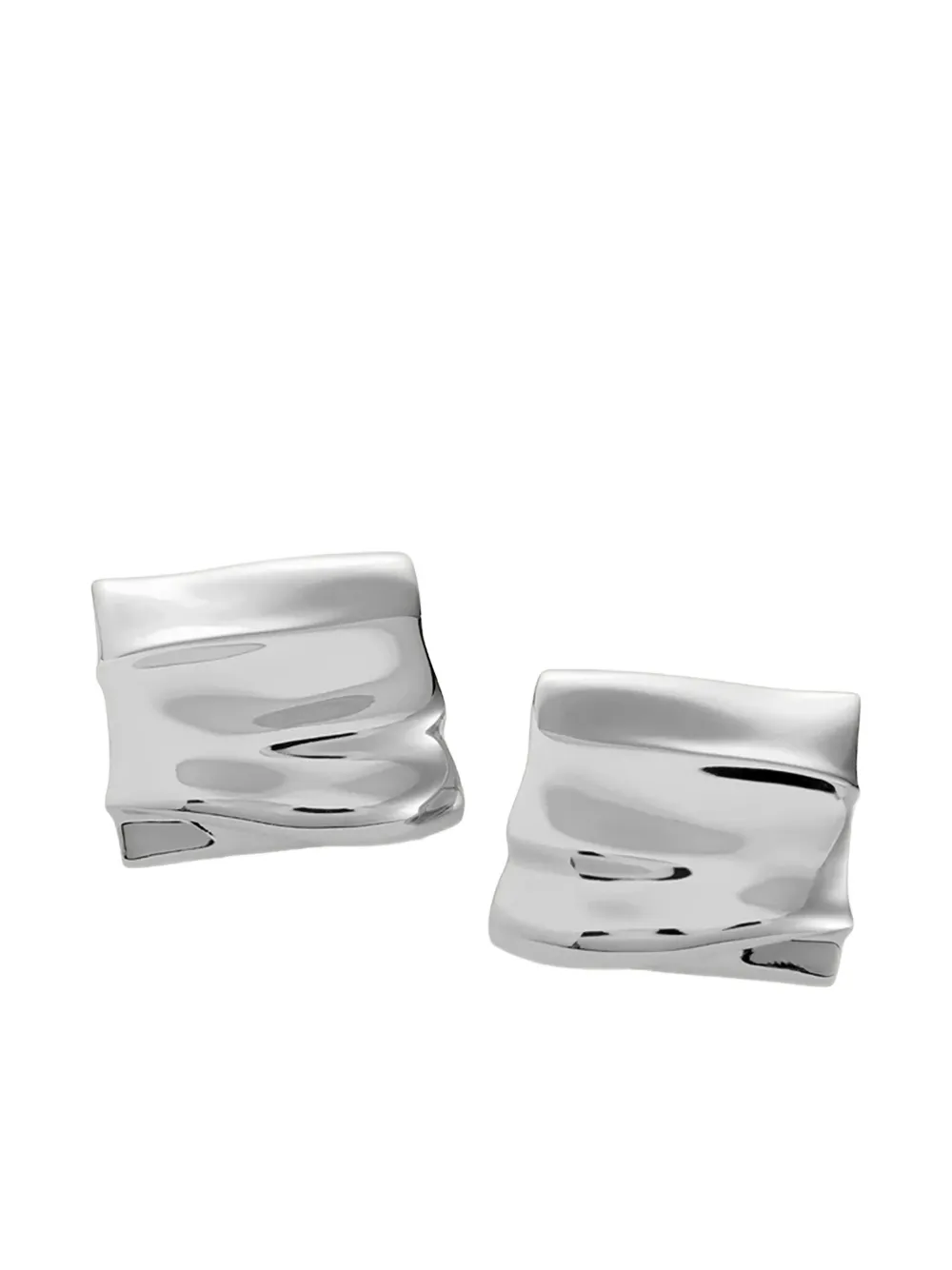 Jenny Bird Sundra Hammered Earrings In Brown