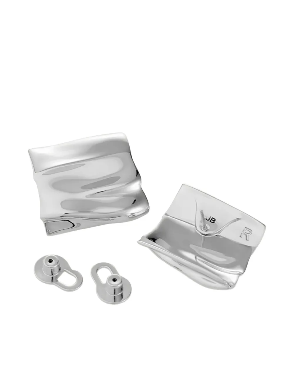 Jenny Bird Sundra Hammered Earrings In Brown