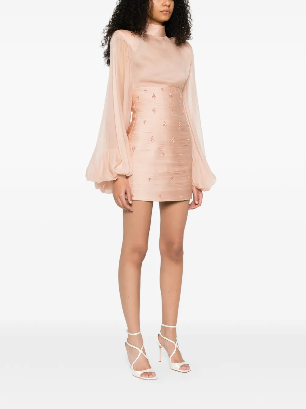  M.marquise Sonja Embroidered Mini Skirt - Pink 