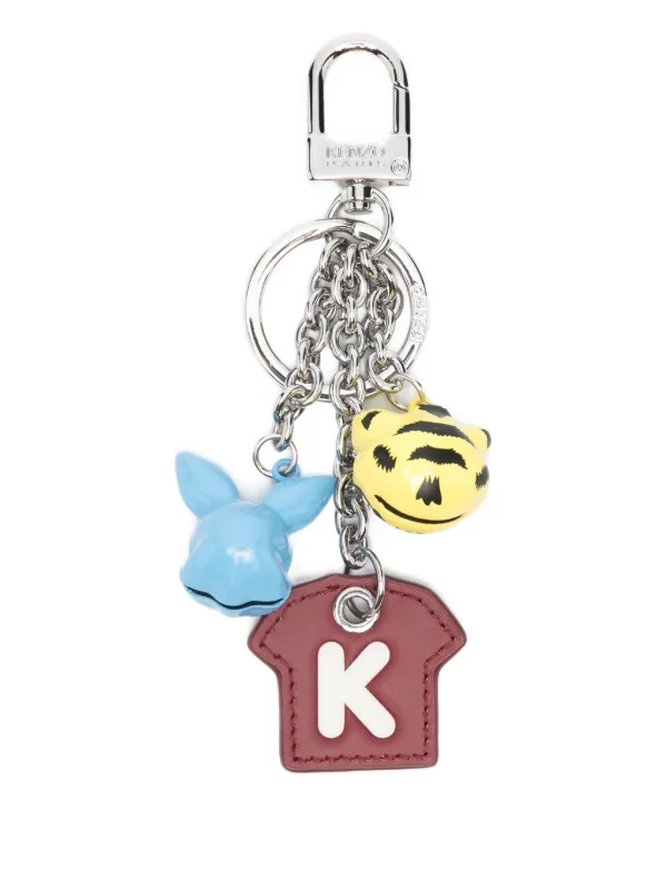 Kenzo Tiger Rabbit Charm Keyring | Red | FARFETCH ID