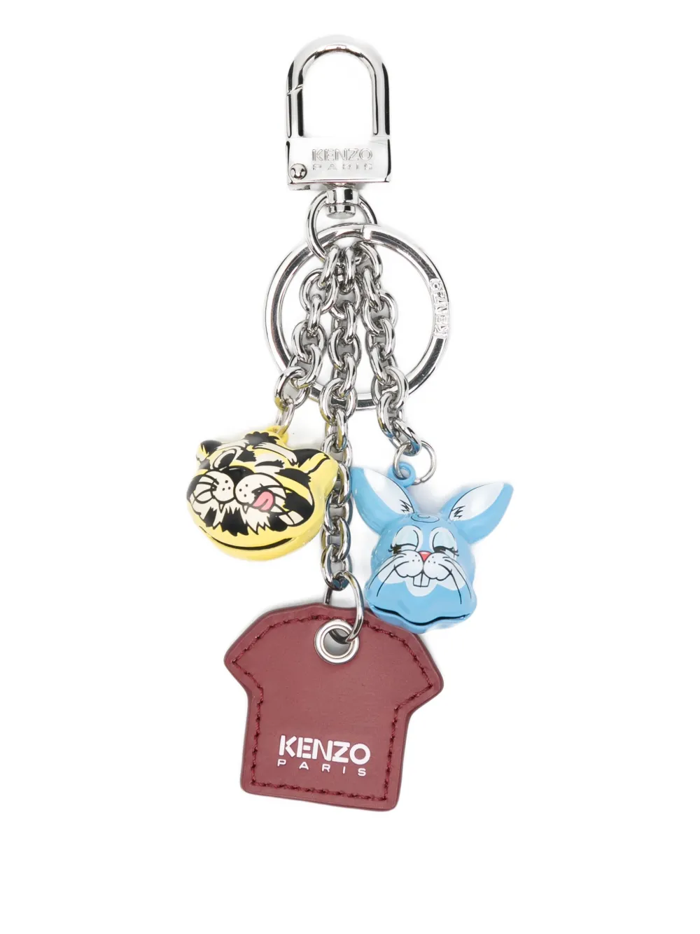 Kenzo tiger rabbit charm keyring | Red | Image 1