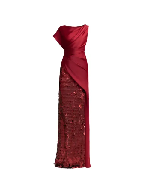 Gemy Maalouf sequined draped gown