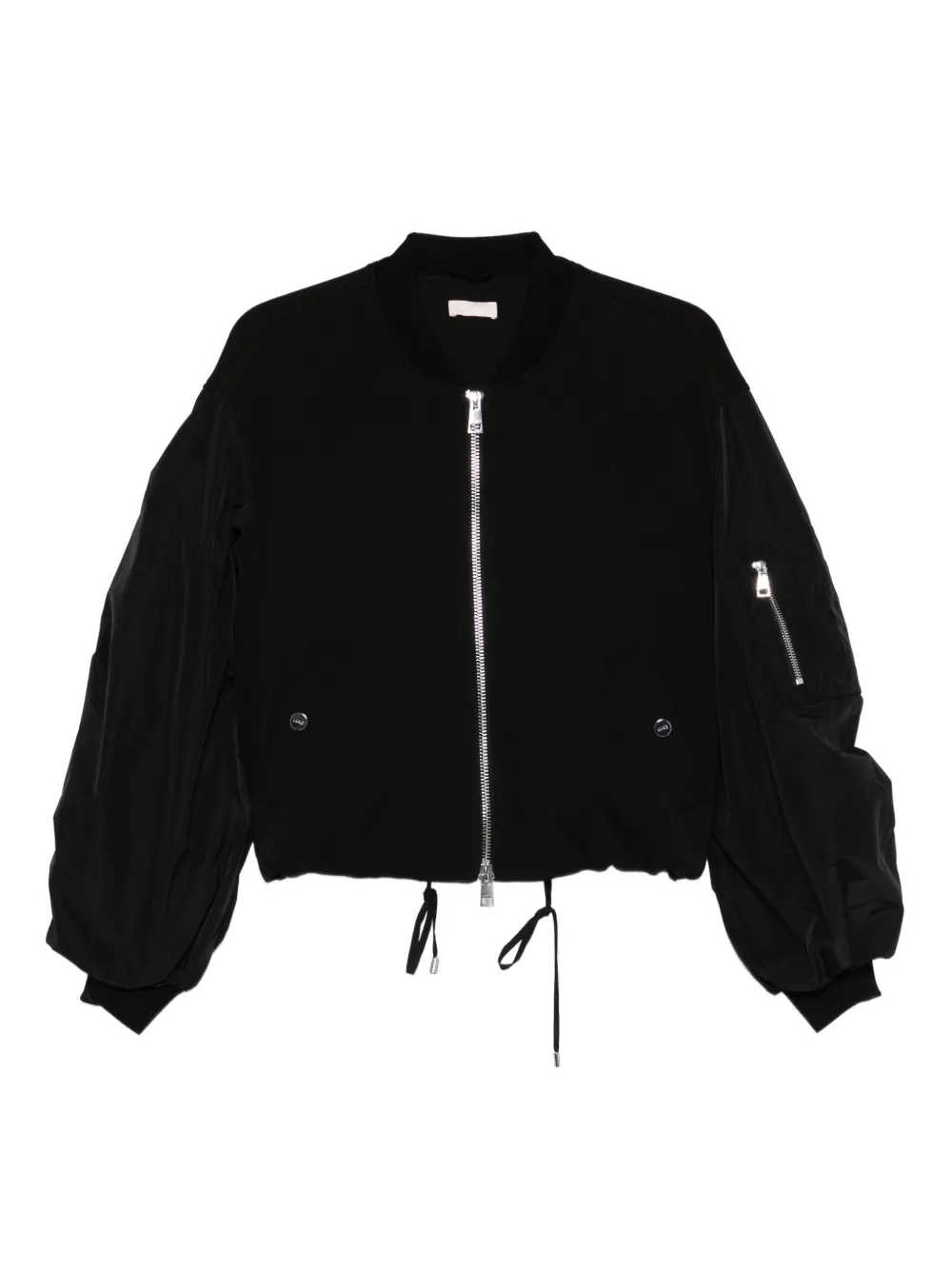 Liu •jo Zip Bomber Jacket In Black
