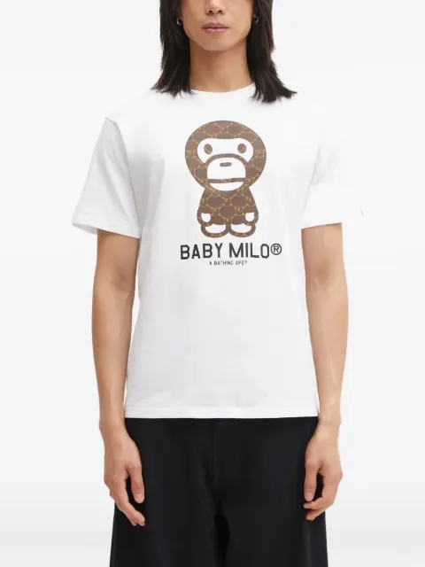A BATHING APE® College Monogram Baby Milo graphic-print T-shirt