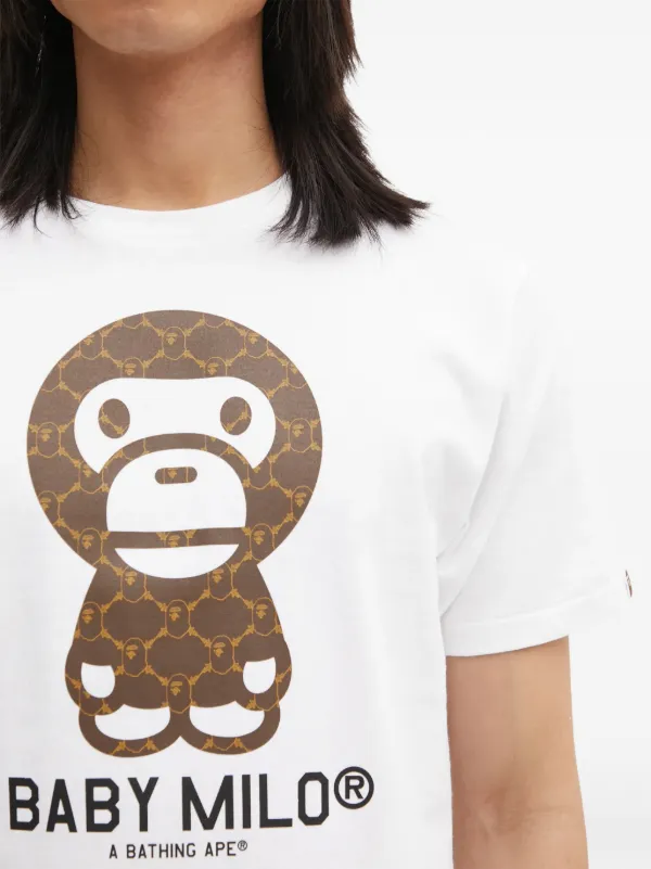 A BATHING APE® College Monogram Baby Milo graphic-print T-shirt