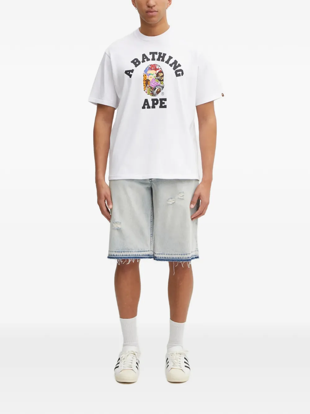 A BATHING APE® Destroyed Sta shorts | Shorts de mezclilla | Image 2