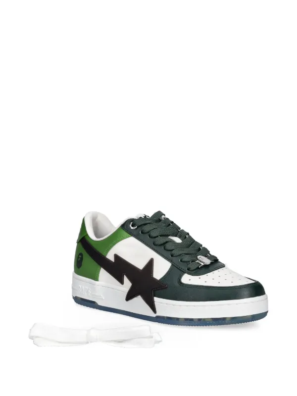 A BATHING APE® Bape Sta OS M2 Sneakers | Green | FARFETCH display picture 3