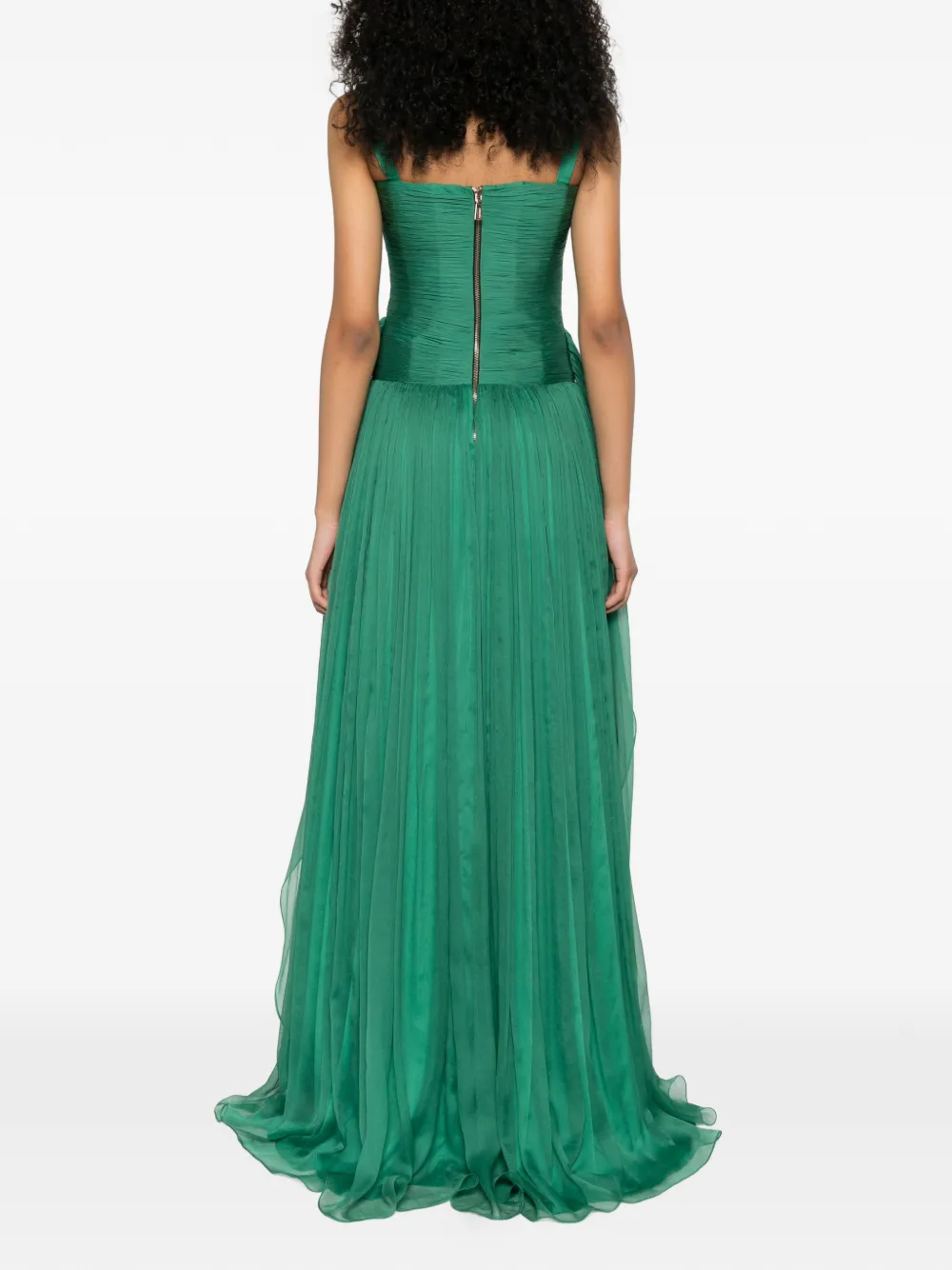 M.Marquise Dione chiffon jurk Groen