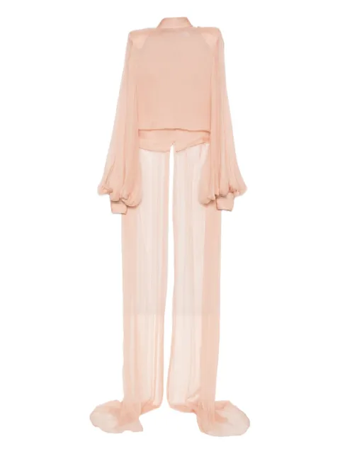 M.Marquise Sonja balloon-sleeve blouse