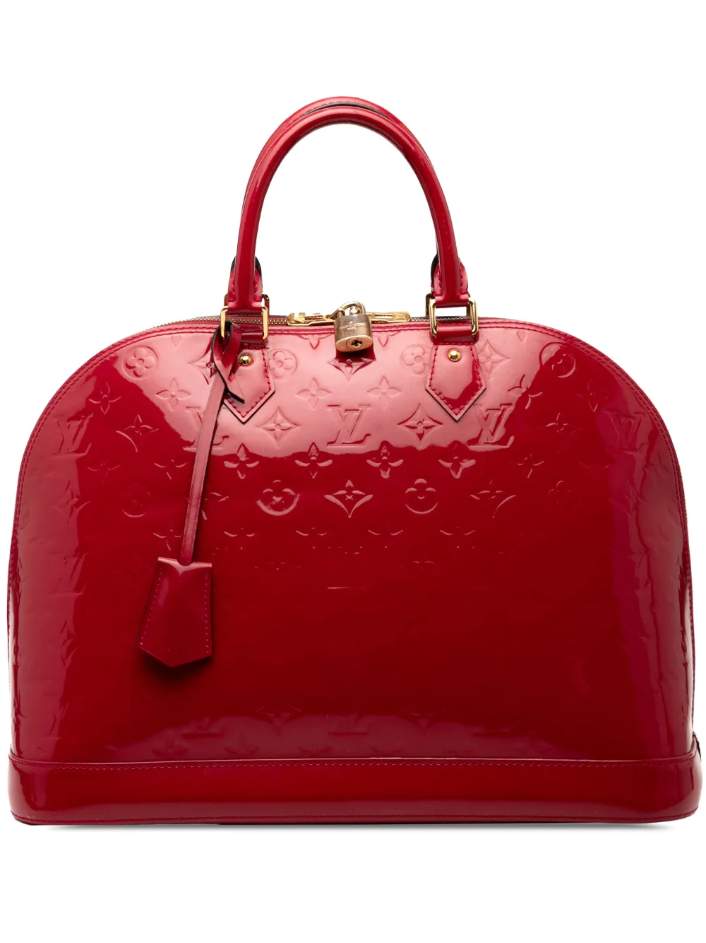 Louis Vuitton Pre-Owned 2013 Monogram Vernis Alma GM handbag - Rosso