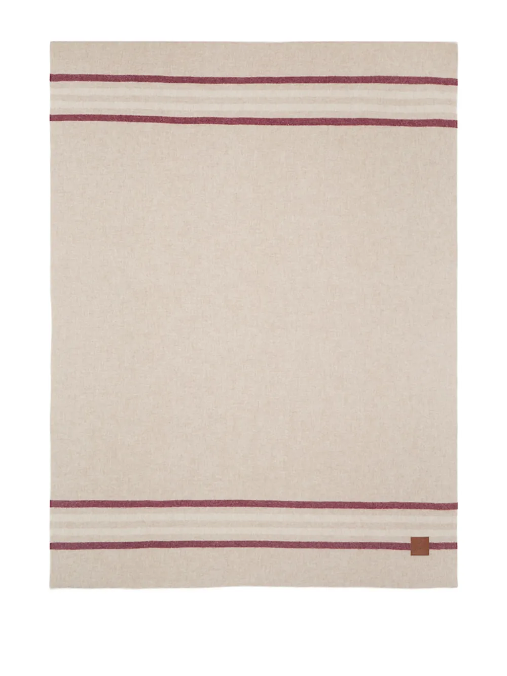 CAFÉ KITSUNÉ logo-patch blanket | neutro | Image 1