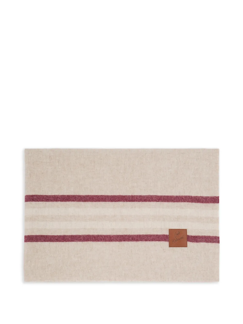  Café Kitsuné Logo-patch Blanket - Neutrals 
