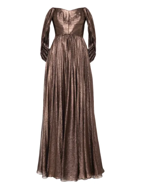 M.Marquise Silvana off-shoulder maxi dress