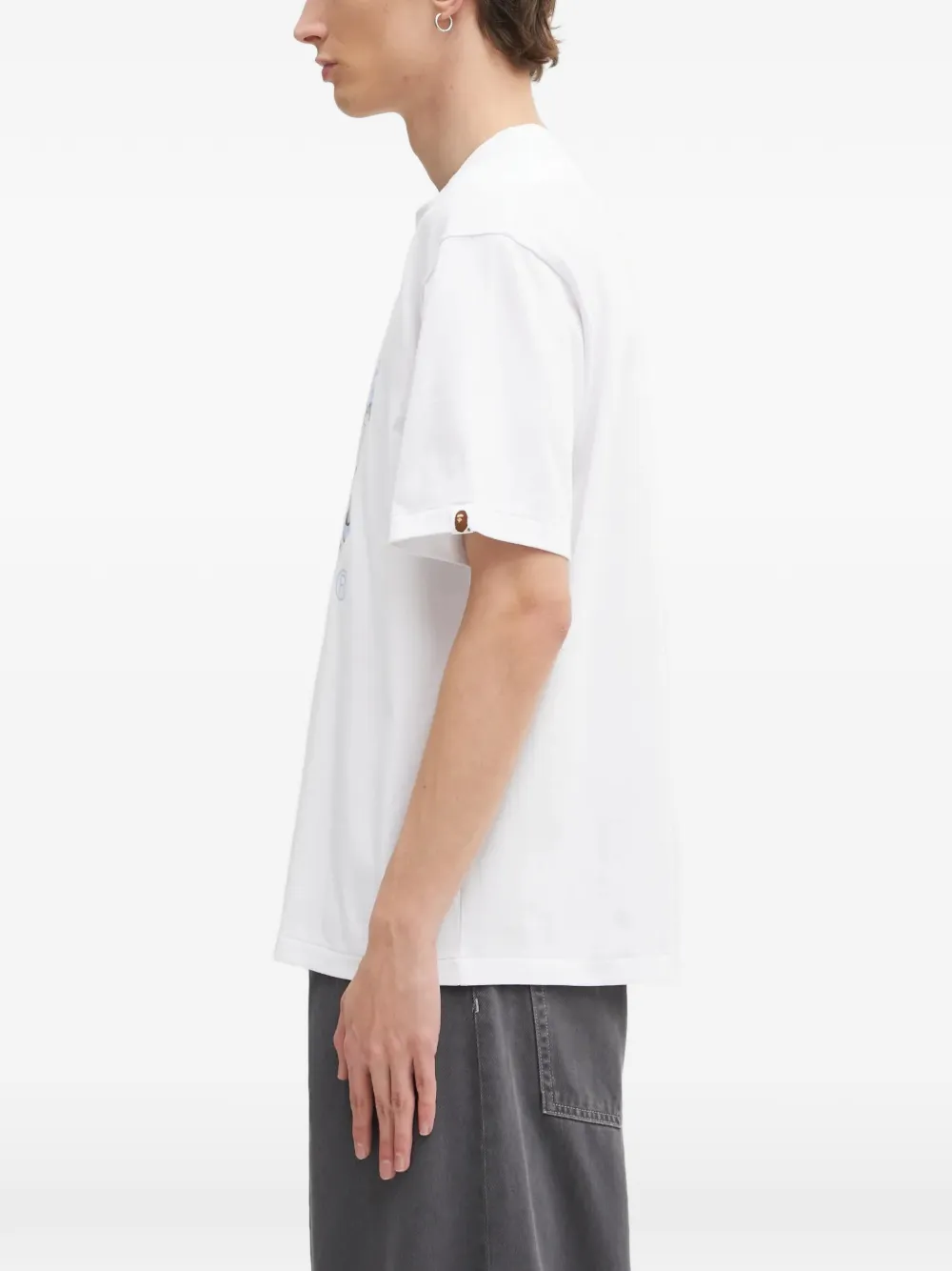  A Bathing Ape® Vacation Pattern Ape Head T-shirt - White 