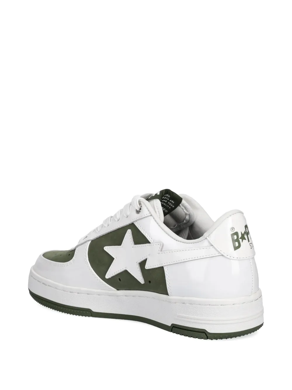 A BATHING APE BAPE STA #6 L panelled sneakers Wit