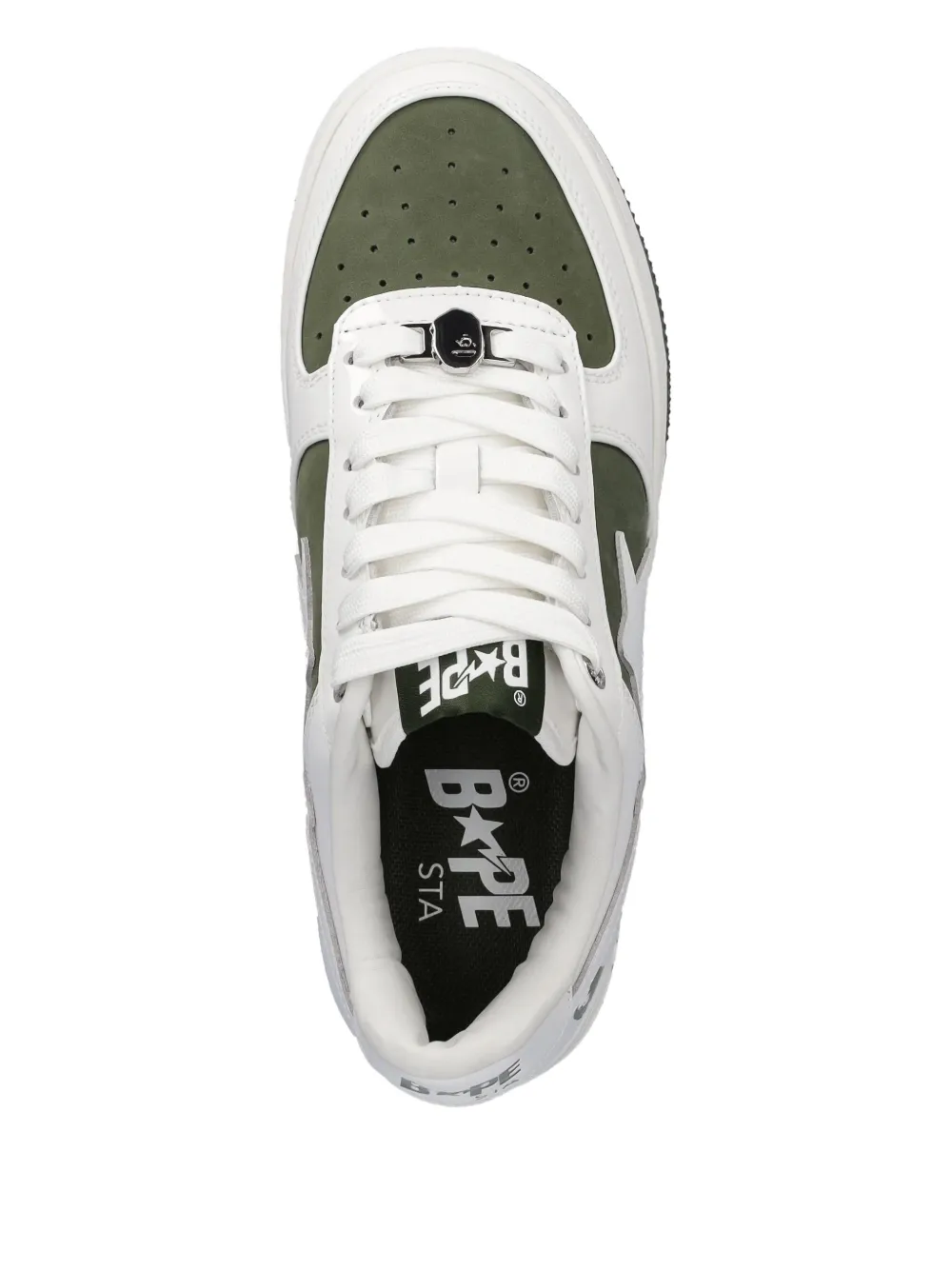 A BATHING APE BAPE STA #6 L panelled sneakers Wit