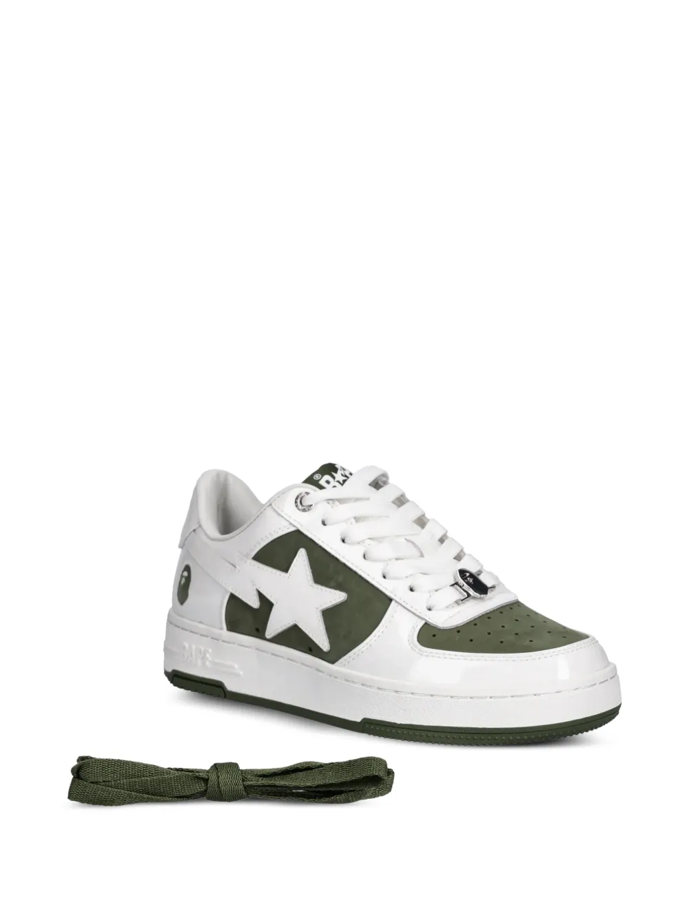 A BATHING APE BAPE STA #6 L panelled sneakers Wit