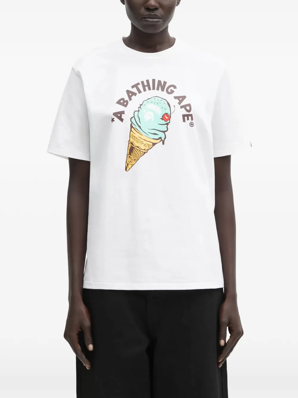 A BATHING APE® Ice Cream graphic-print T-shirt - Bianco