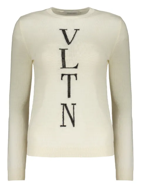 Valentino Garavani logo-embroidered crew neck sweater