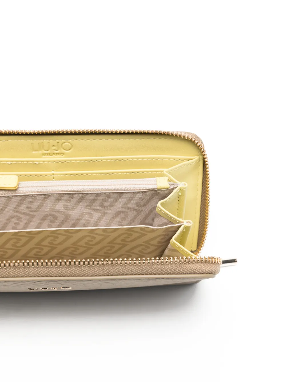  Liu Jo Logo-plaque Zip Wallet - Neutrals 