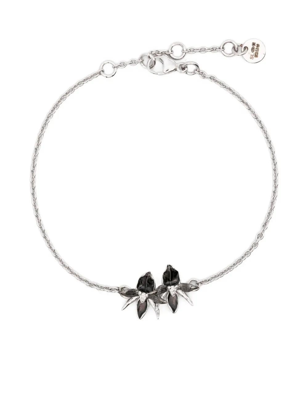 Shaun Leane diamond orchids bracelet | Silver | Image 1