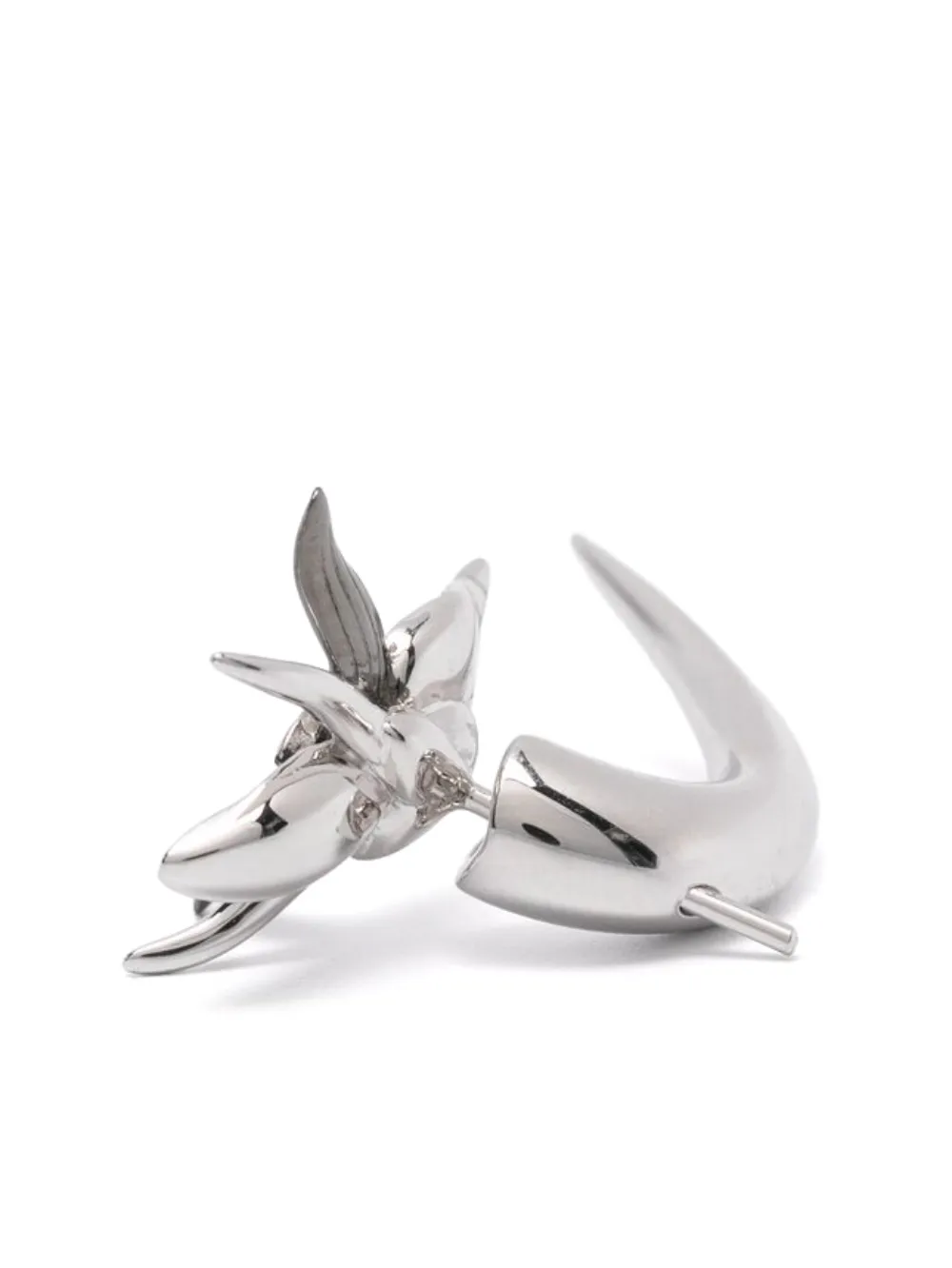 Shaun Leane Diamond Talon black-orchid Earrings | Silver | FARFETCH