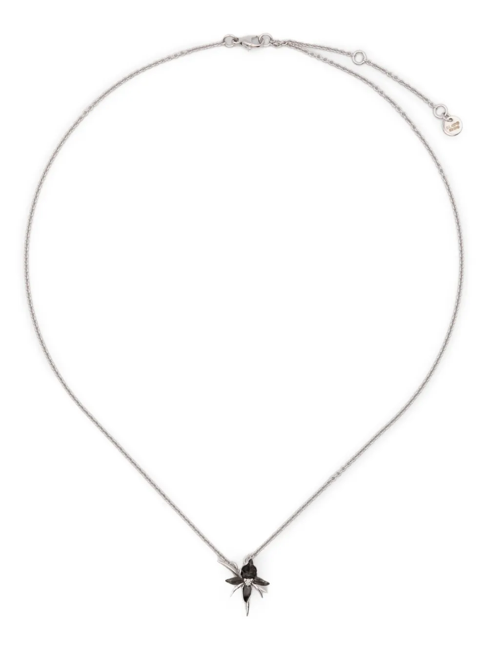 Shaun Leane diamond orchid necklace - Argento