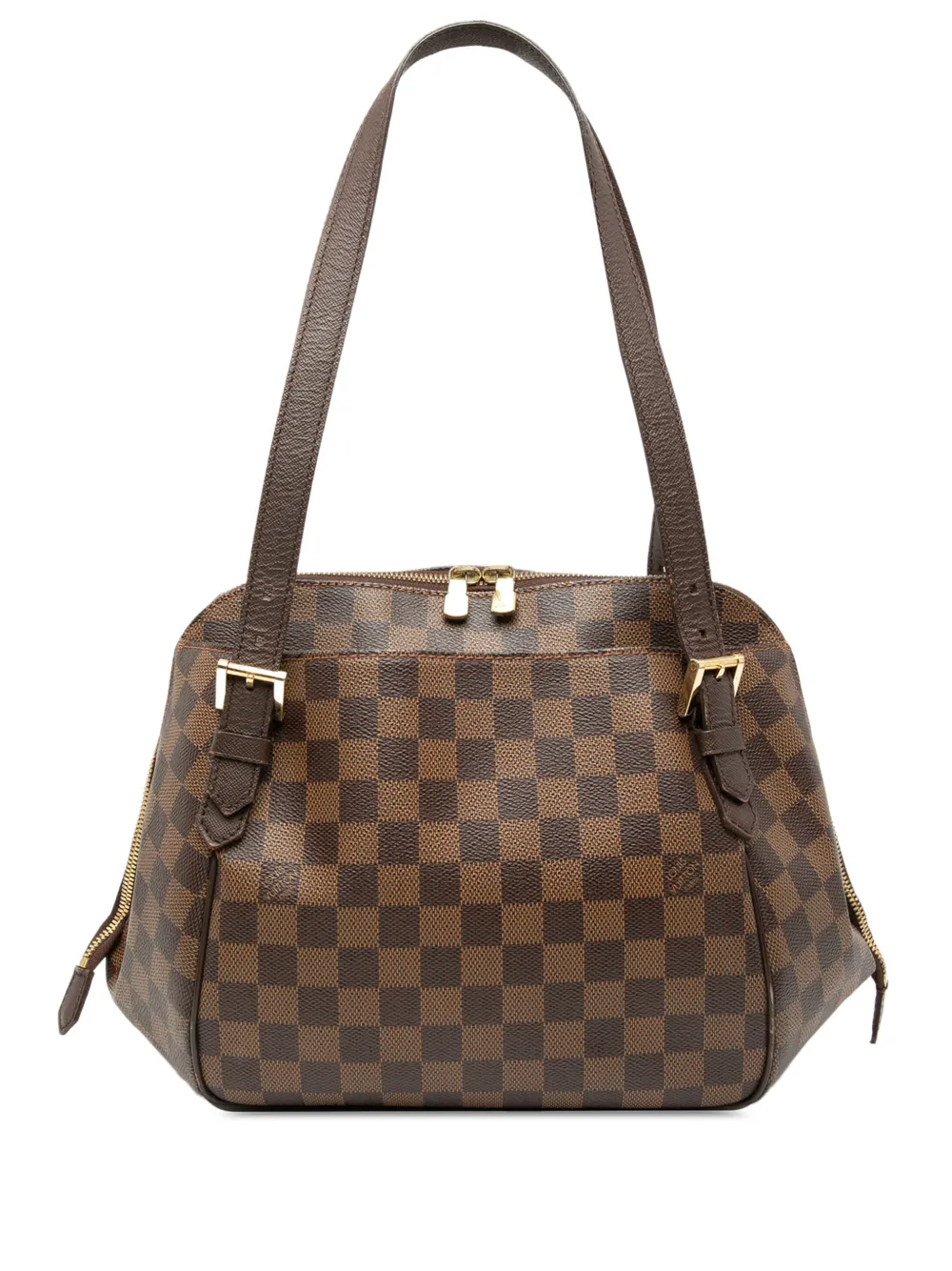Louis Vuitton Pre-Owned Borsa a spalla Belem MM in tela Damier Ebène 2004 - Marrone