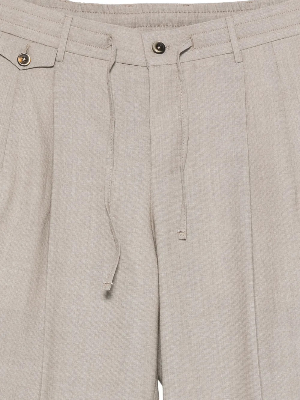 PT Torino Broek met trekkoordtaille Beige