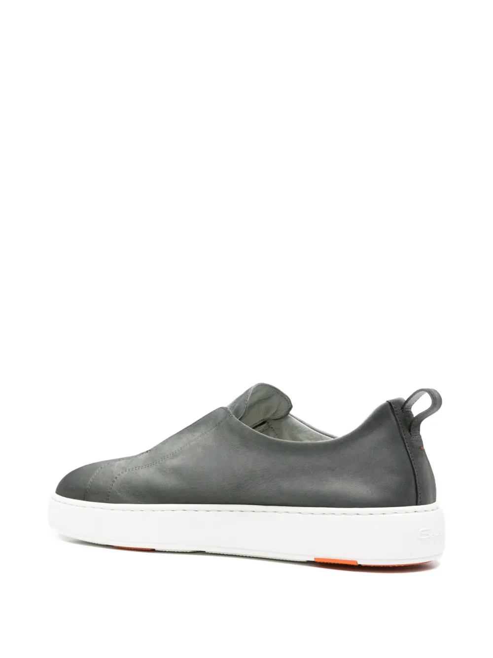 Santoni slip-on leather sneakers Grijs