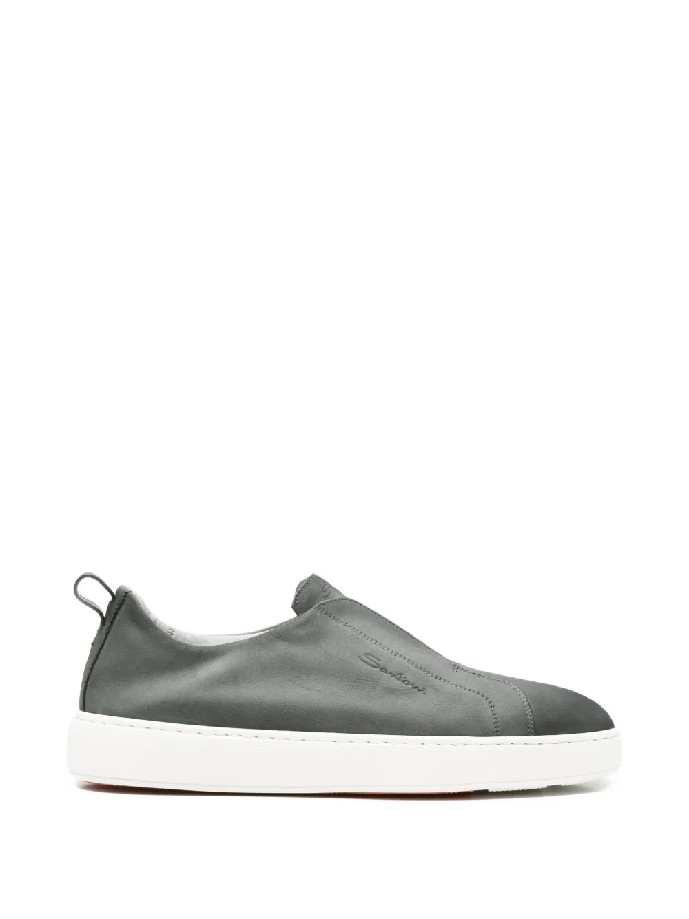 Santoni slip-on leather sneakers - Grau