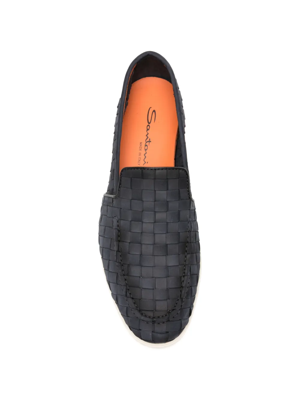 Santoni leather loafers Blauw
